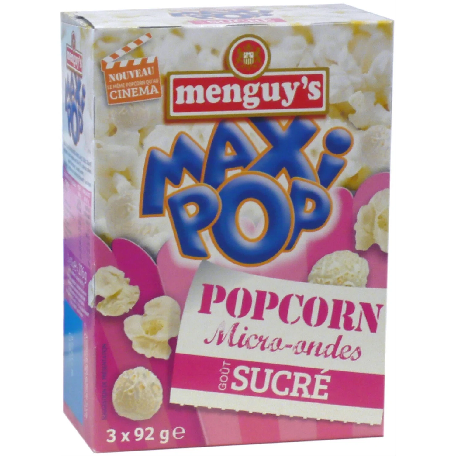 Pop Corn Sucré 92g - Menguy's