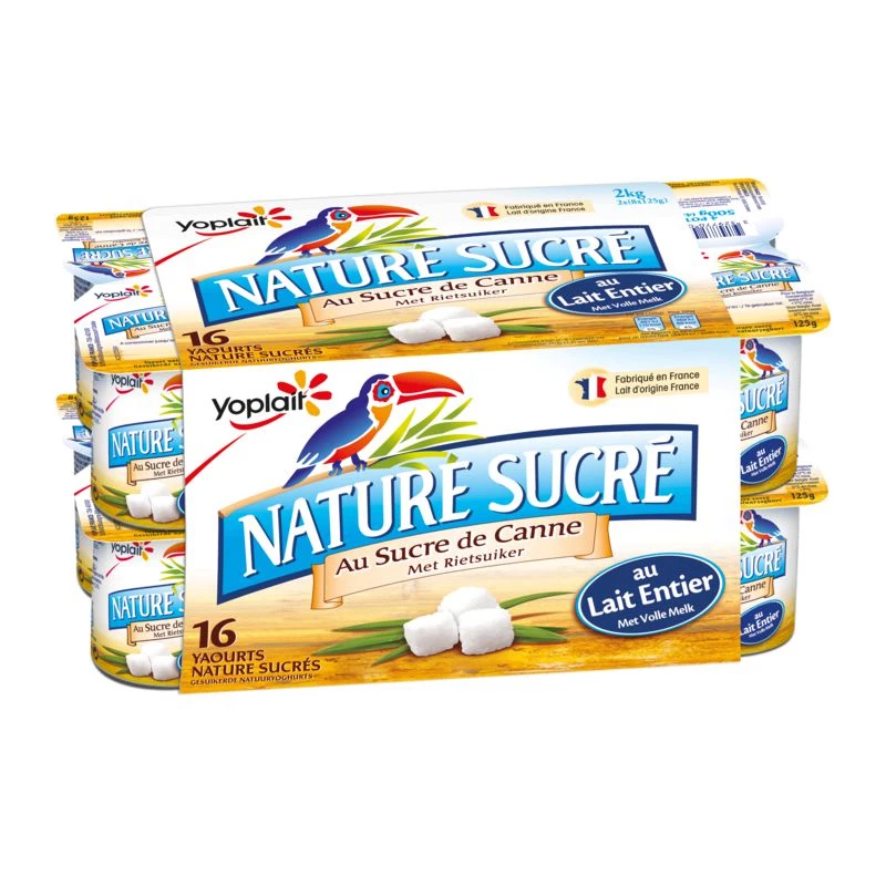 Yogur Natural Endulzado 16x125g - YOPLAIT