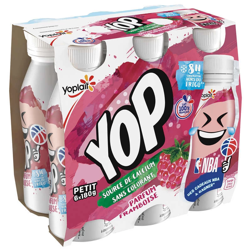 Yogurt da bere Ptit Yop Lampone 6x180g - YOPLAIT