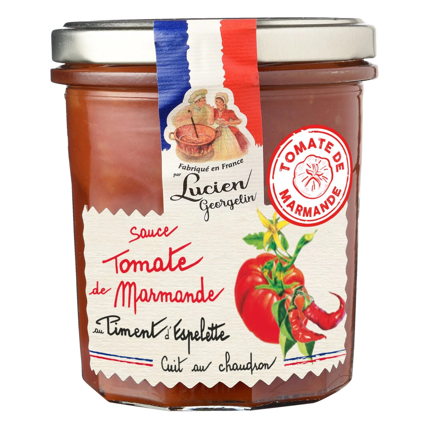 Salsa De Tomate Marmande Con Pimiento De Espelette 300g - LUCIEN GEORGELIN