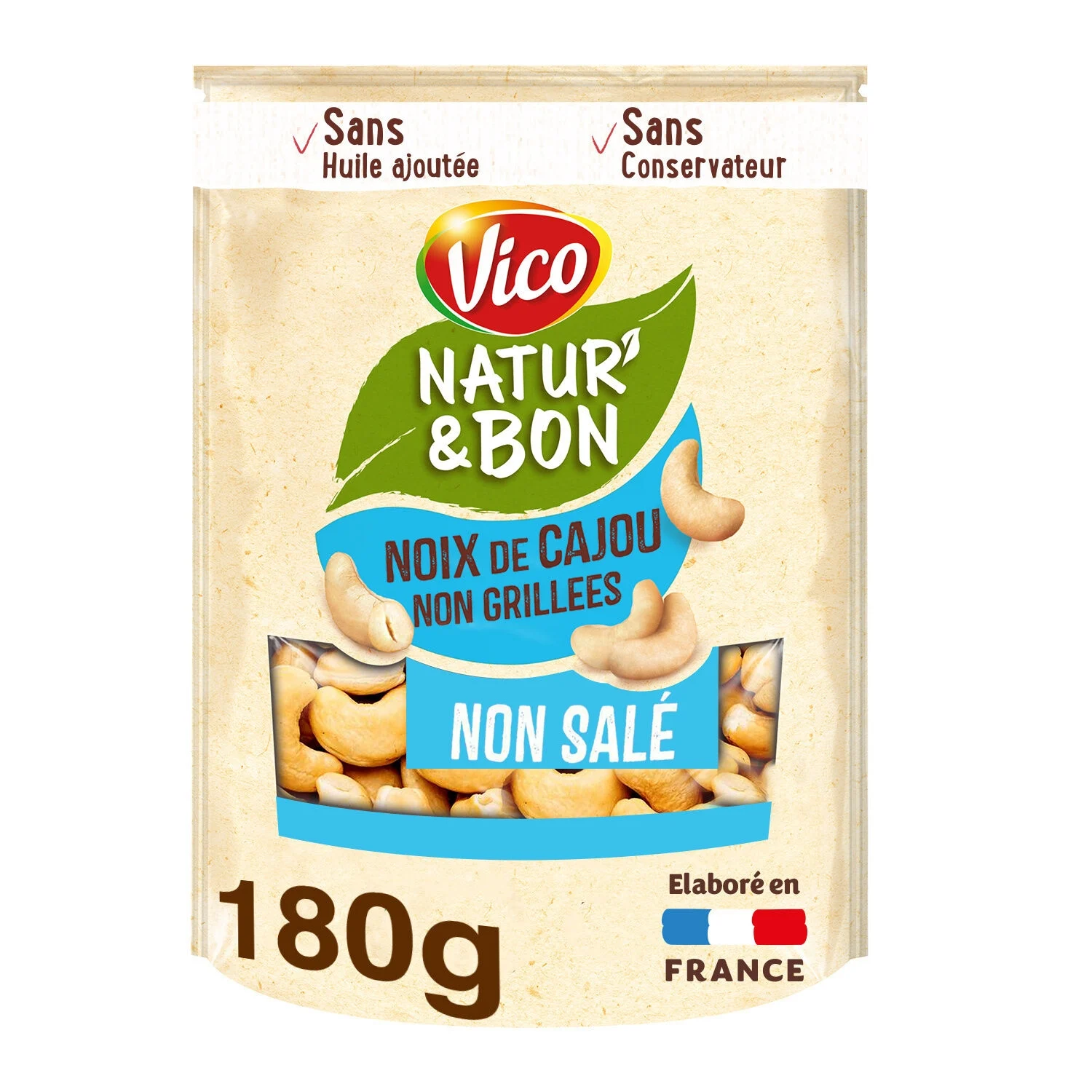 Natur Bon Cashew Unsalted 180