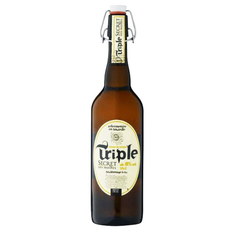 トリプルブロンドビール、8°、75cl - SECRET DES MOINES