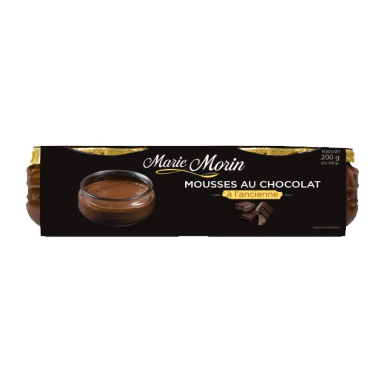 Mousse al cioccolato Old fashioned 2x100g - MARIE MORIN