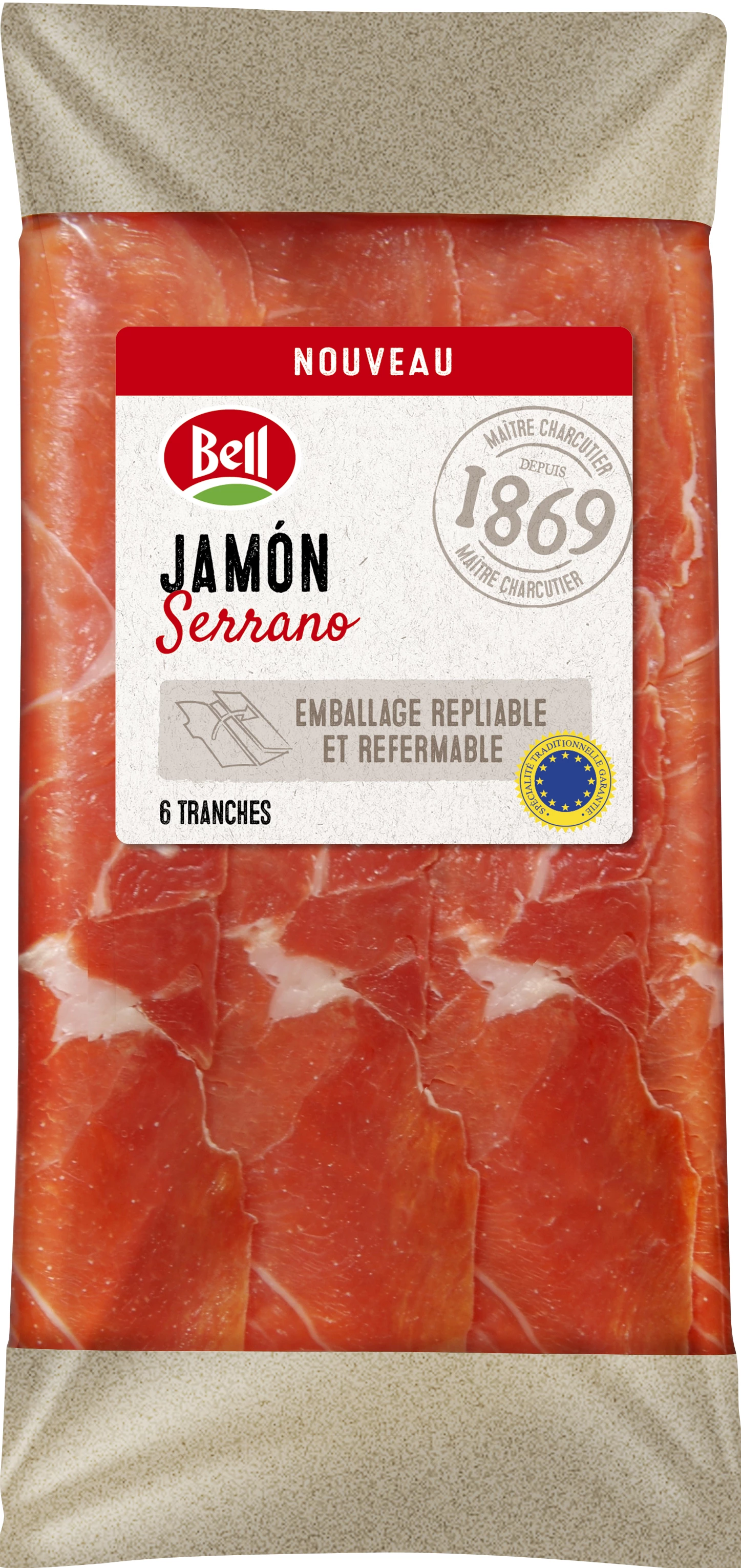 Jambon Serrano, 80g - BELL