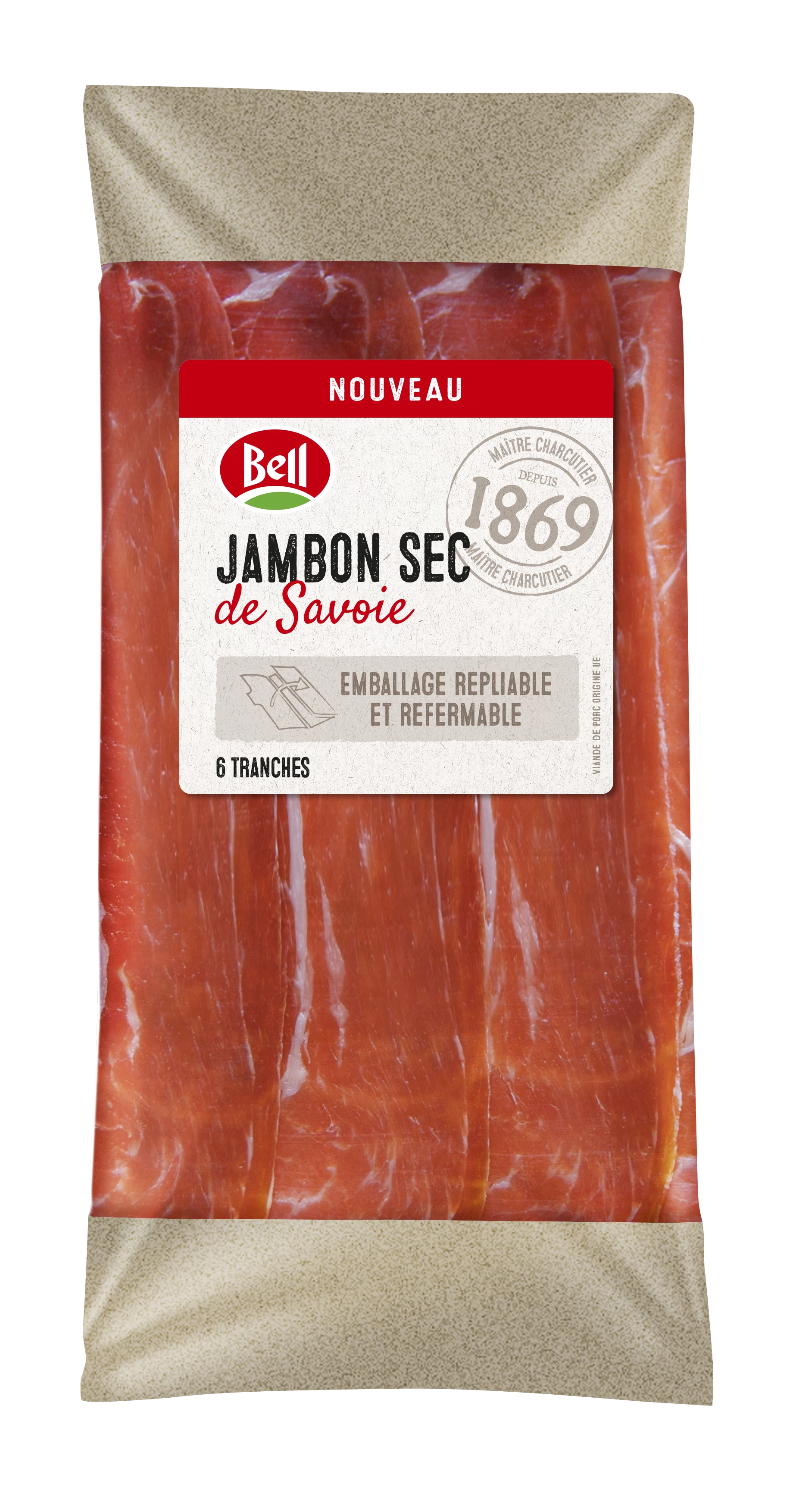 Jambon Sec de Savoie, 80g - BELL