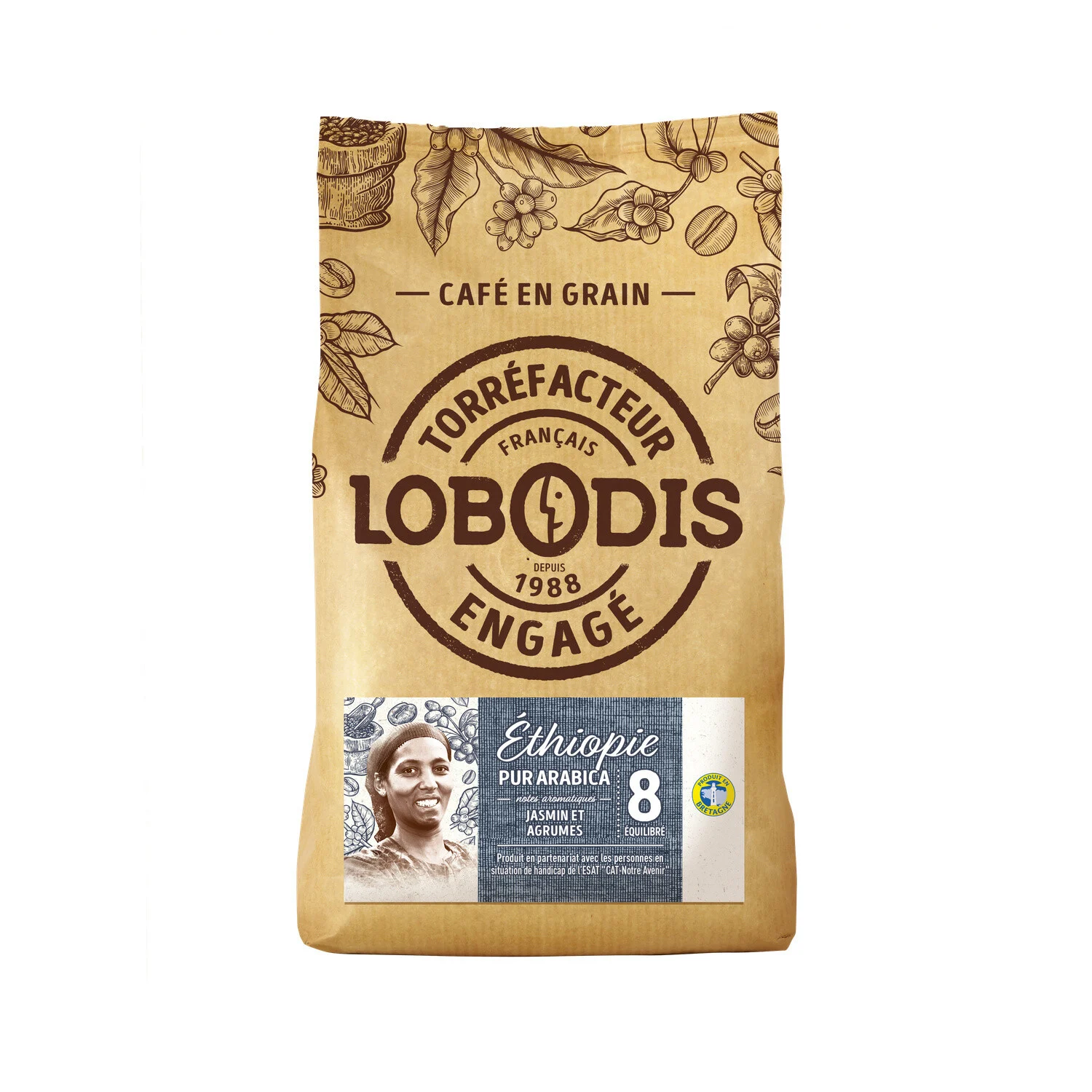 500g Coffee Beans Ethiopia Lobo