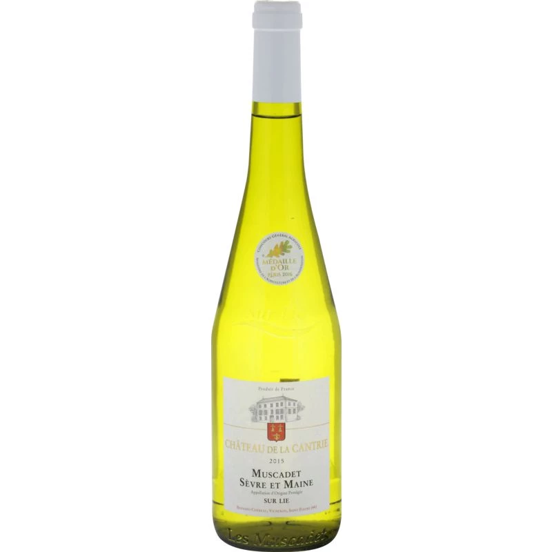 Vin Blanc Muscadet, 12°, 75cl - CHÂTEAU DE LA CANTRIE