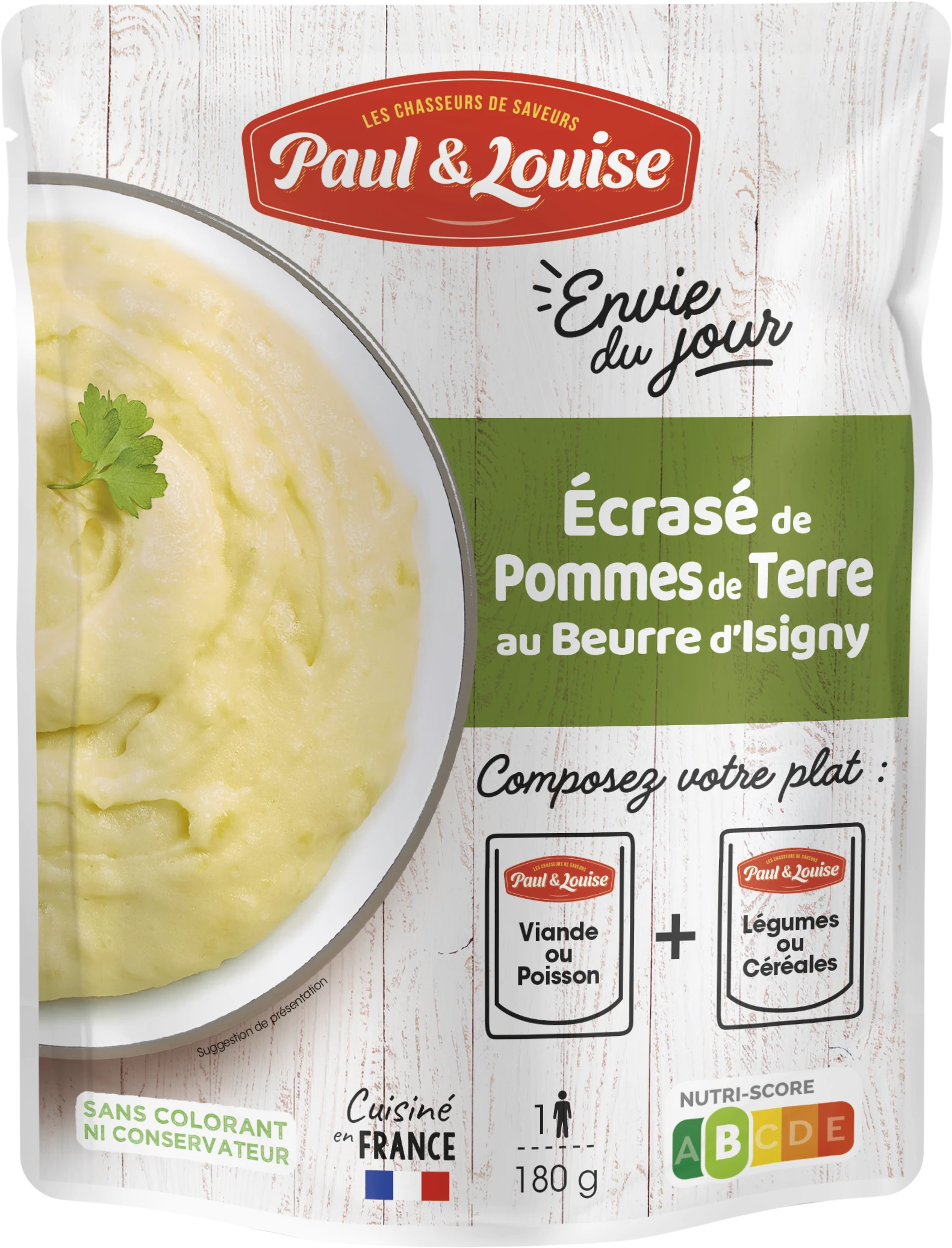 Buttered Mashed Potatoes, 180g - PAUL & LOUISE
