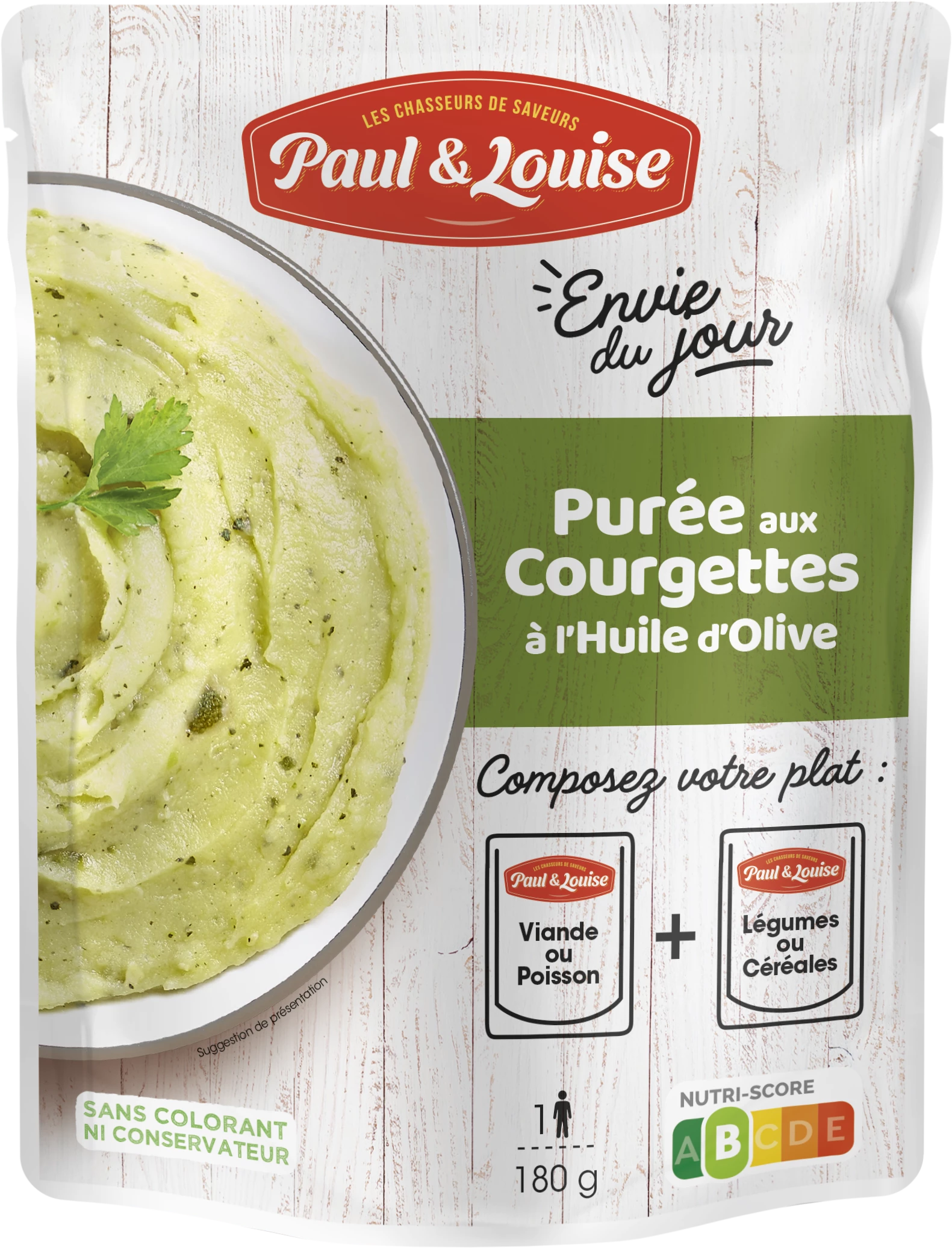 Zucchini Puree with Olive Oil, 180g - PAUL & LOUISE