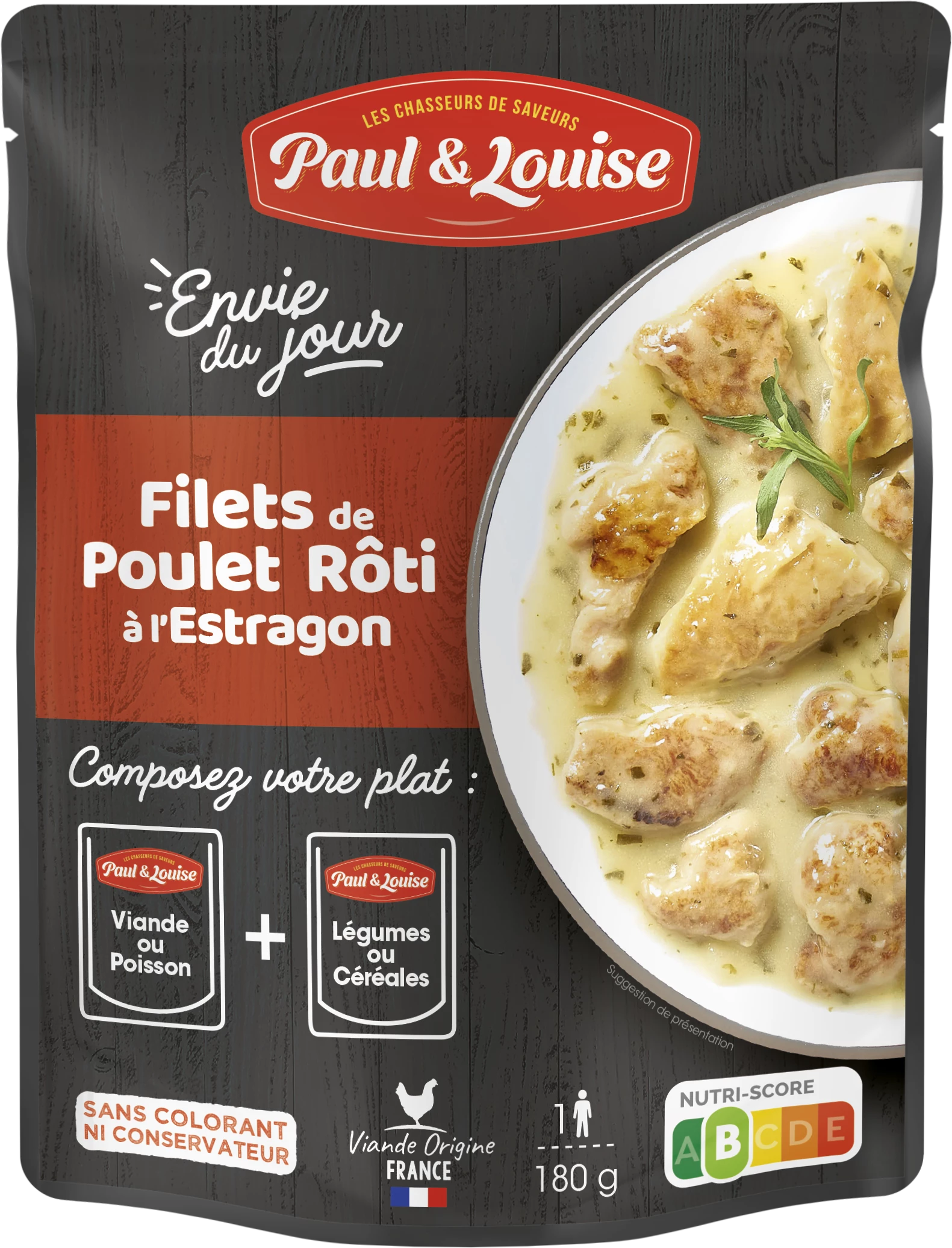 Tarragon Roasted Chicken Fillet, 180g - PAUL & LOUISE