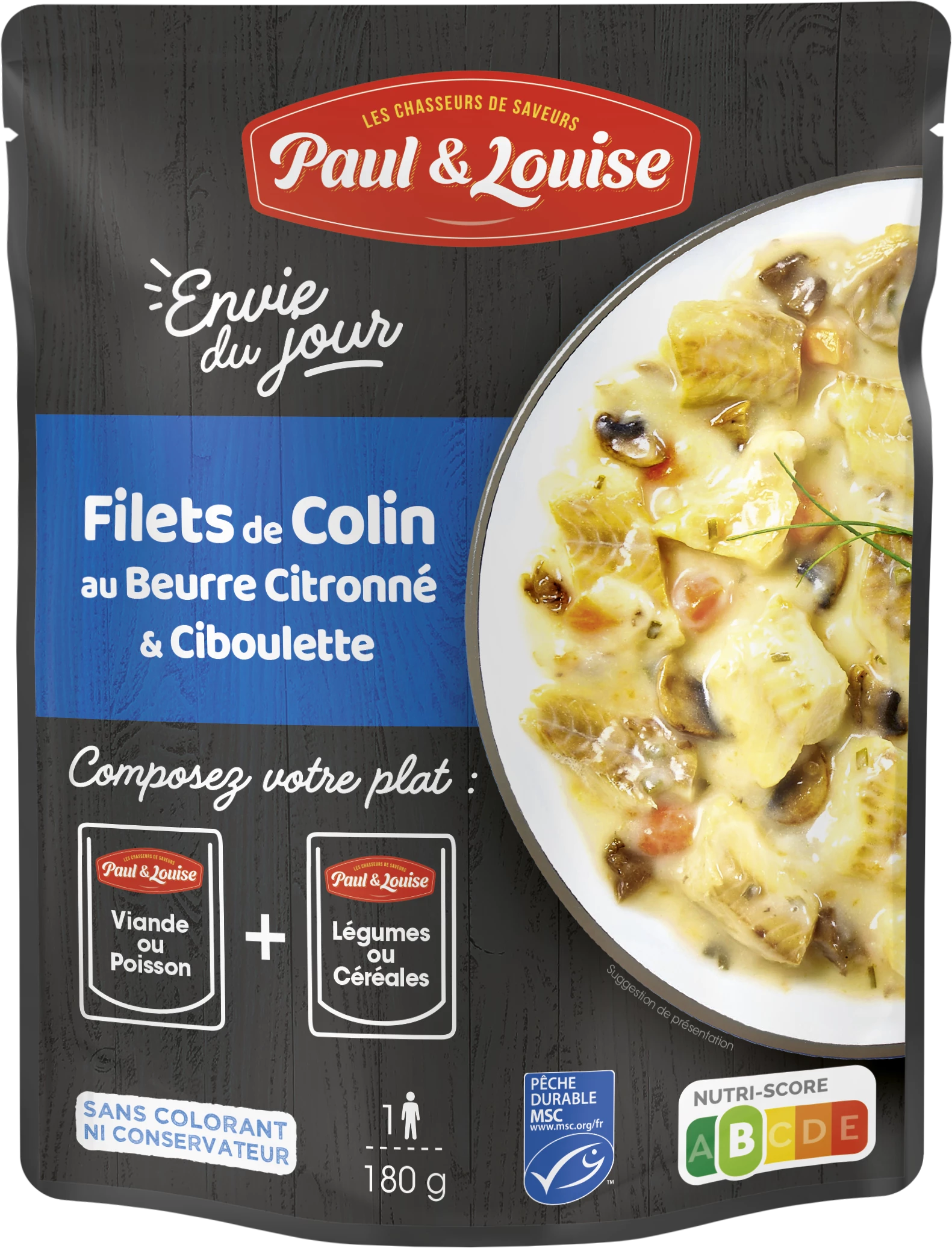 Filet Colin Beurre Citron, 180g - PAUL & LOUISE