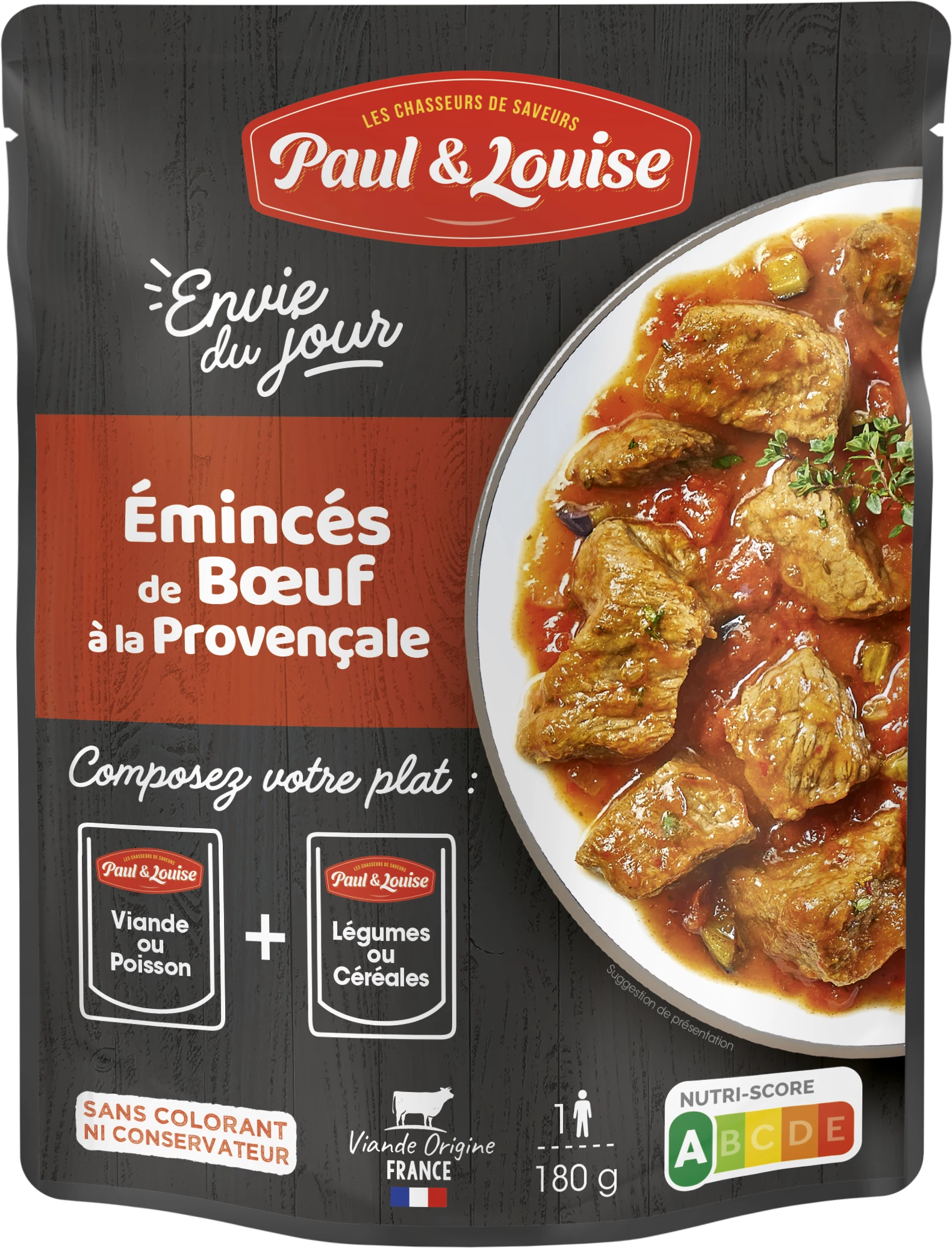 Emince Boeuf Provençales, 180g - PAUL & LOUISE