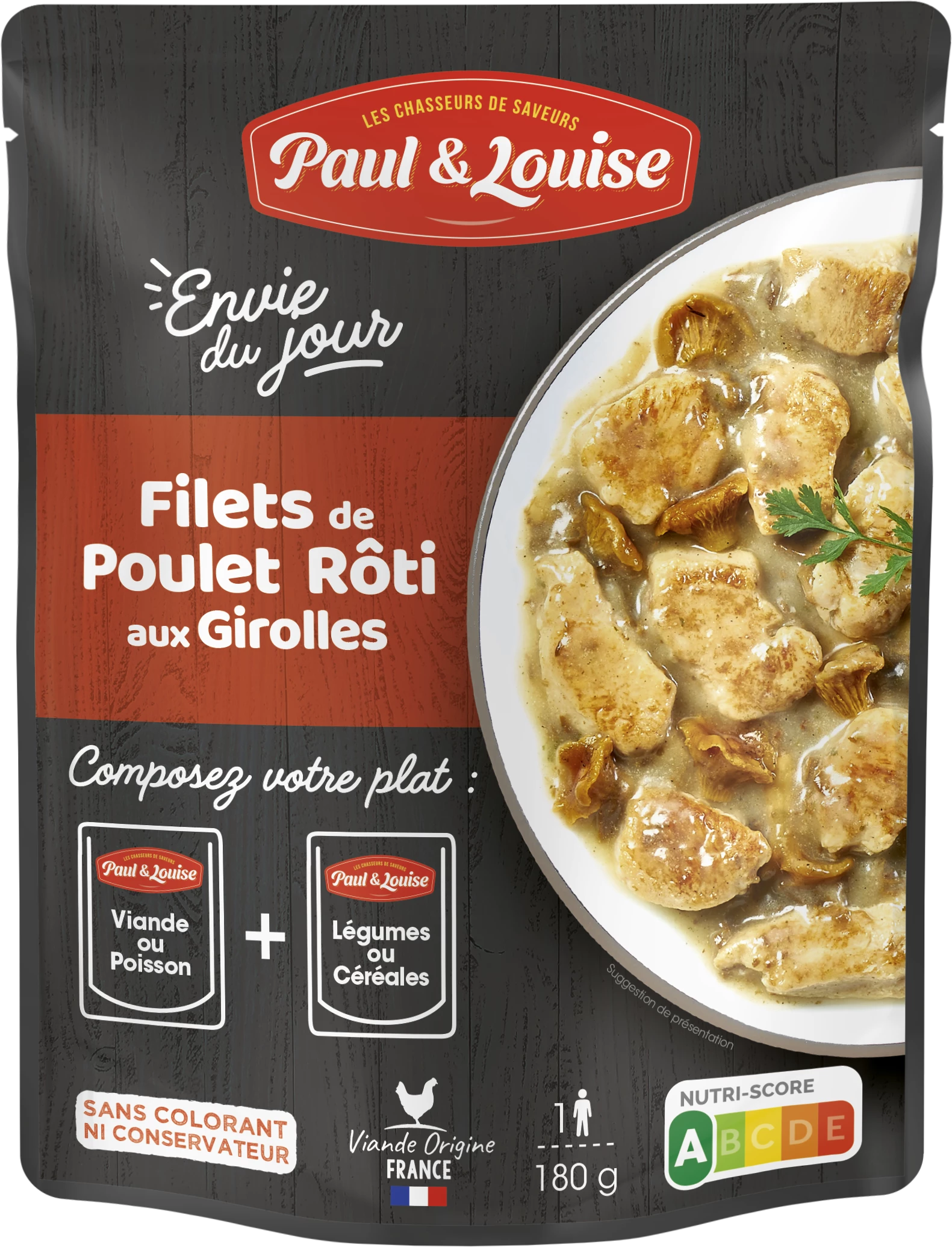 Filet Poulet Roti Girol les, 180g - PAUL & LOUISE