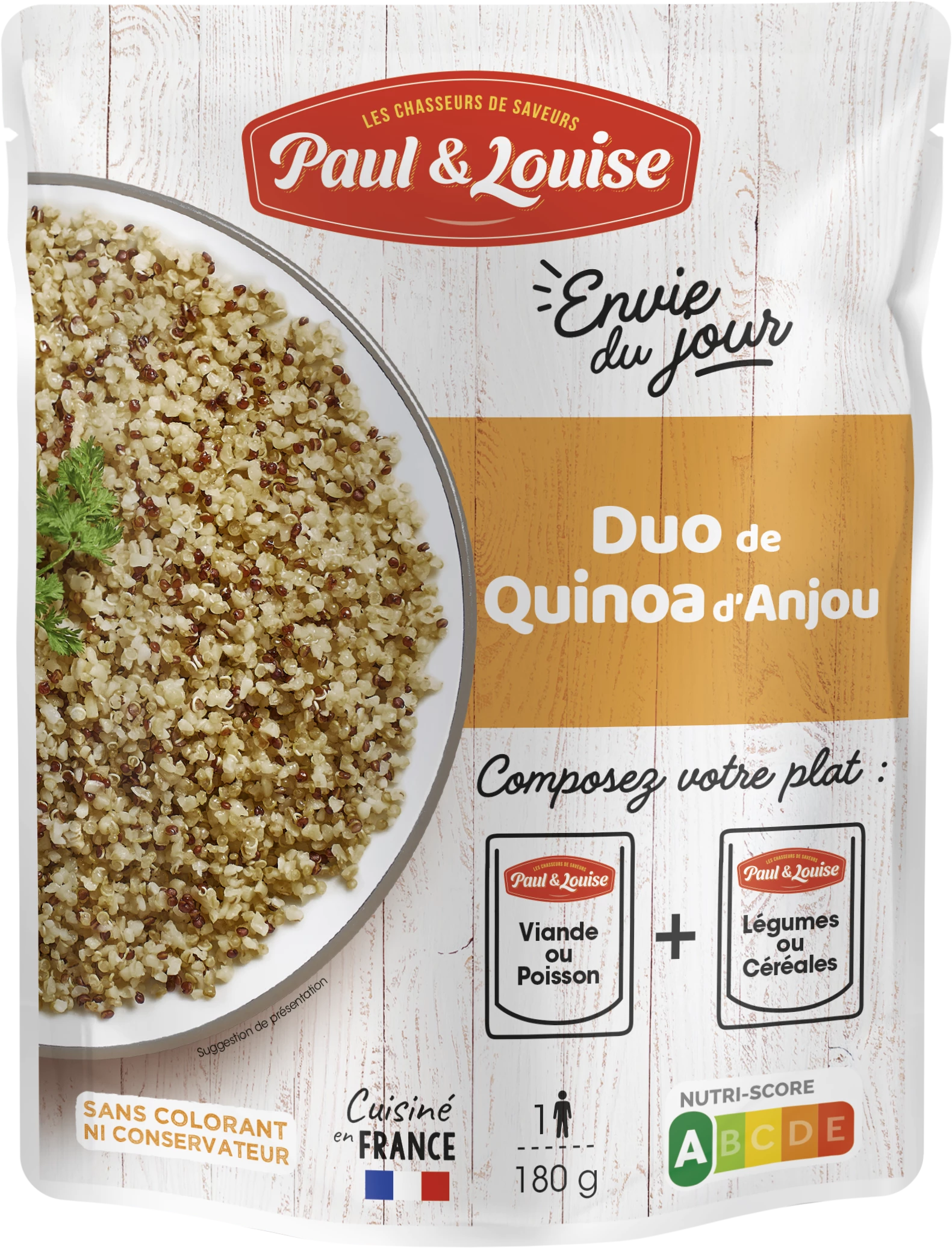 Duo Quinoa D'Anjou, 180g - PAUL & LOUISE