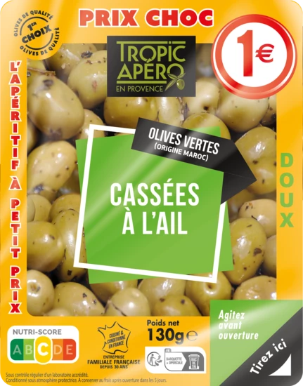 130g Olive Cassee Ail 1 Euro