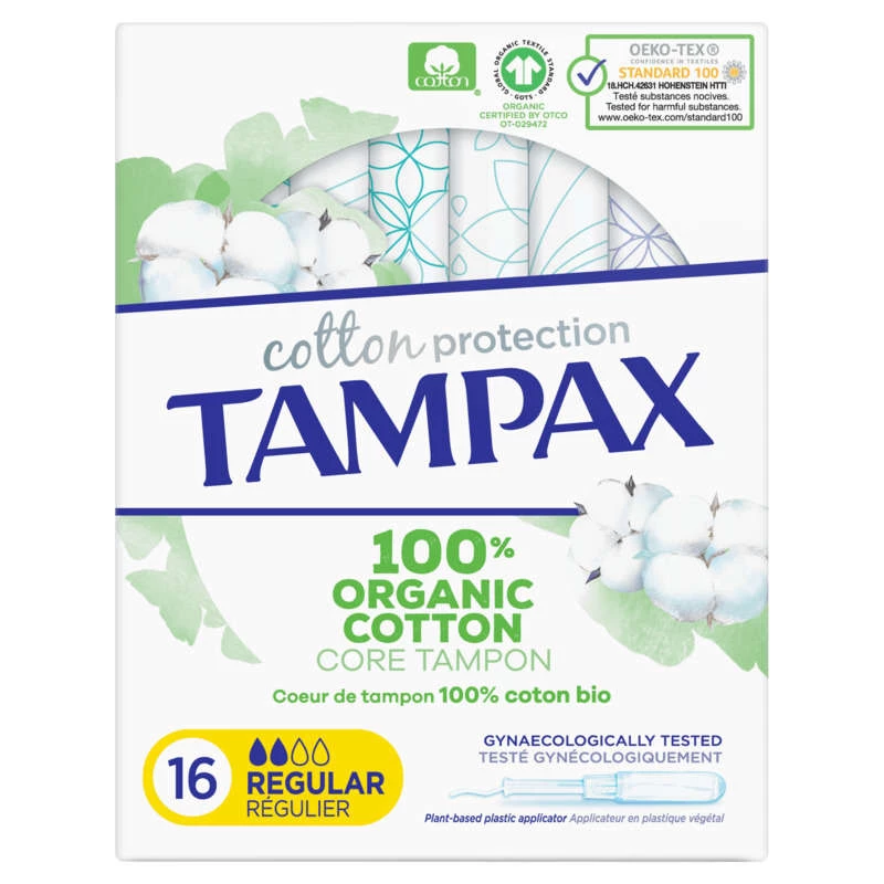 Tampax Coton Bio Regulier X16