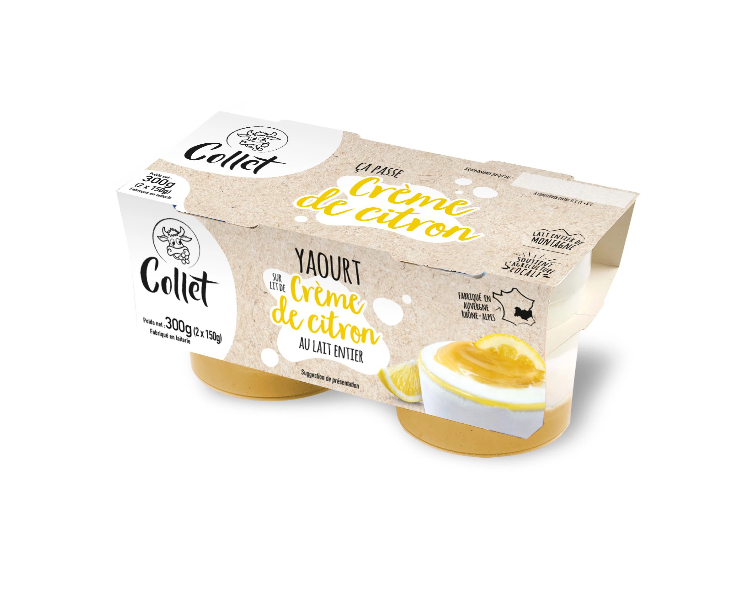 Yaourt Lemon Curd 2x150g