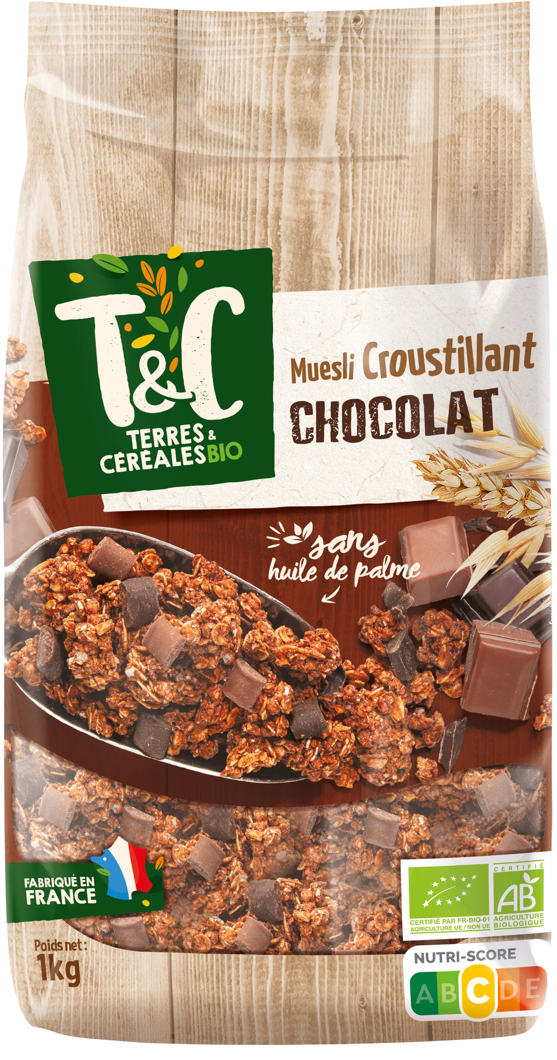 Muesli Crousti Choco Organic 1kg