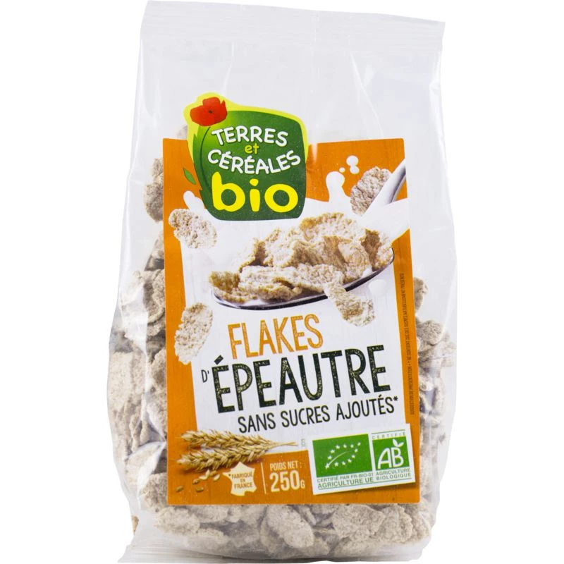 Organic spelled flakes 250g - LAND AND CEREALS
