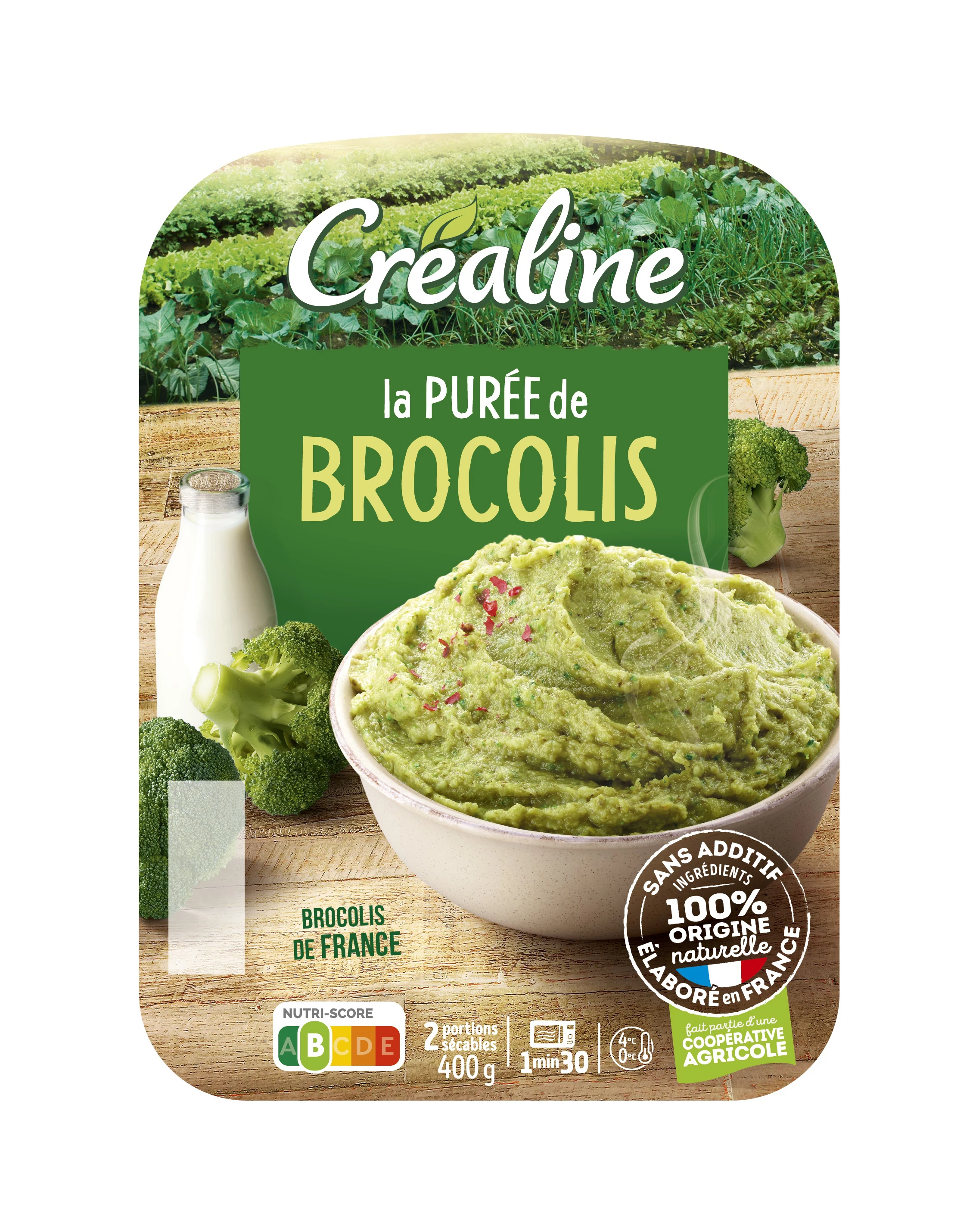 Puree Broccoli 2x200g Crealine