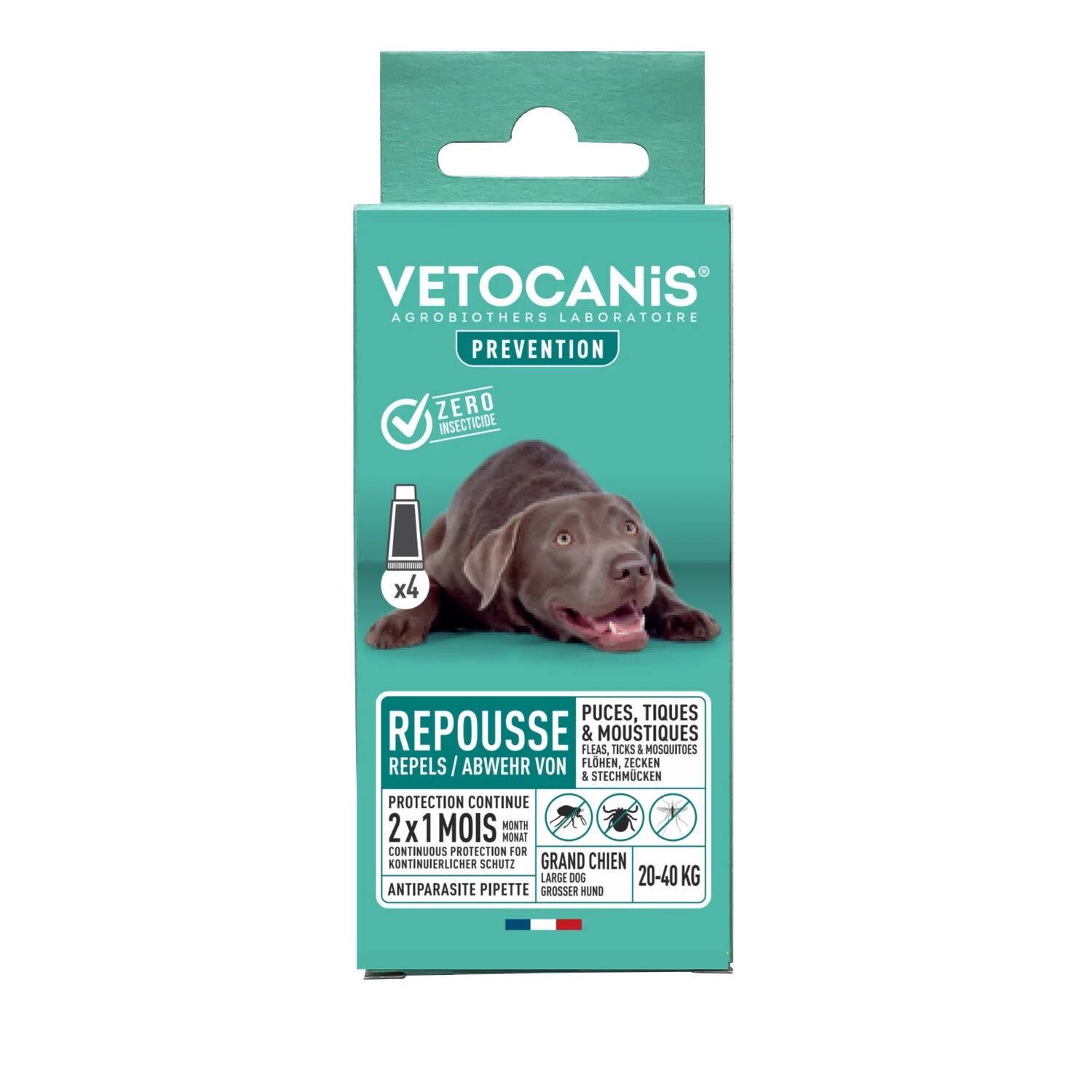 Solution Antiparasitaire Pour Chien Adulte - Vetocanis