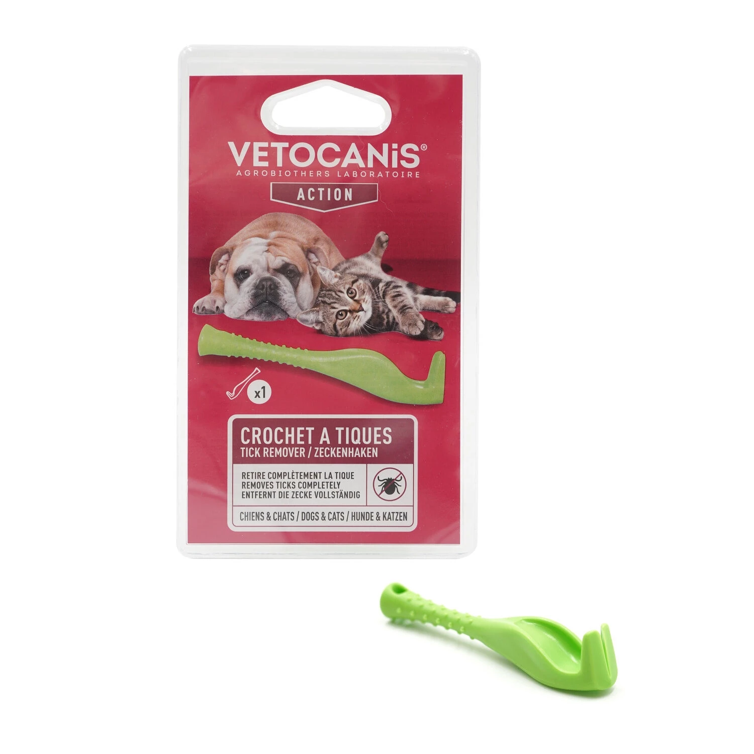 狗用抗寄生虫蜱虫钩 - Vetocanis