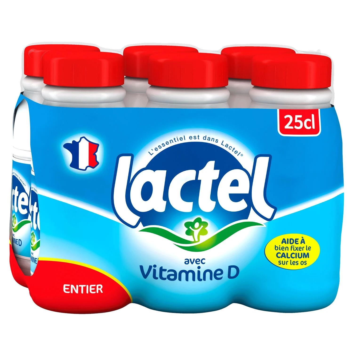 Lait Entier Uht Vitamine D 6x25cl - Lactel