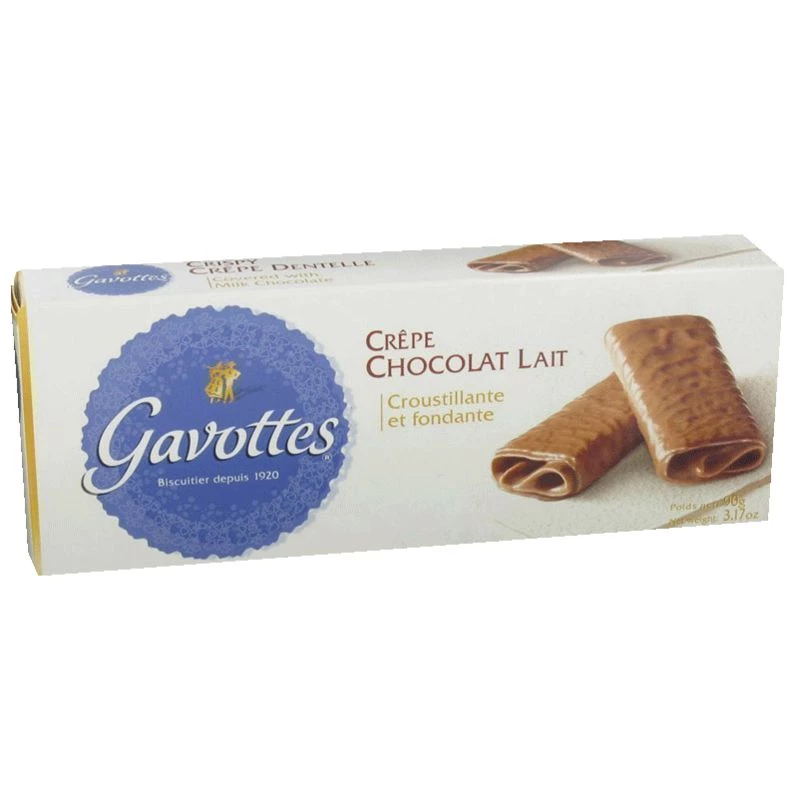 Bánh crepe sô cô la sữa 90g - GAVOTTES