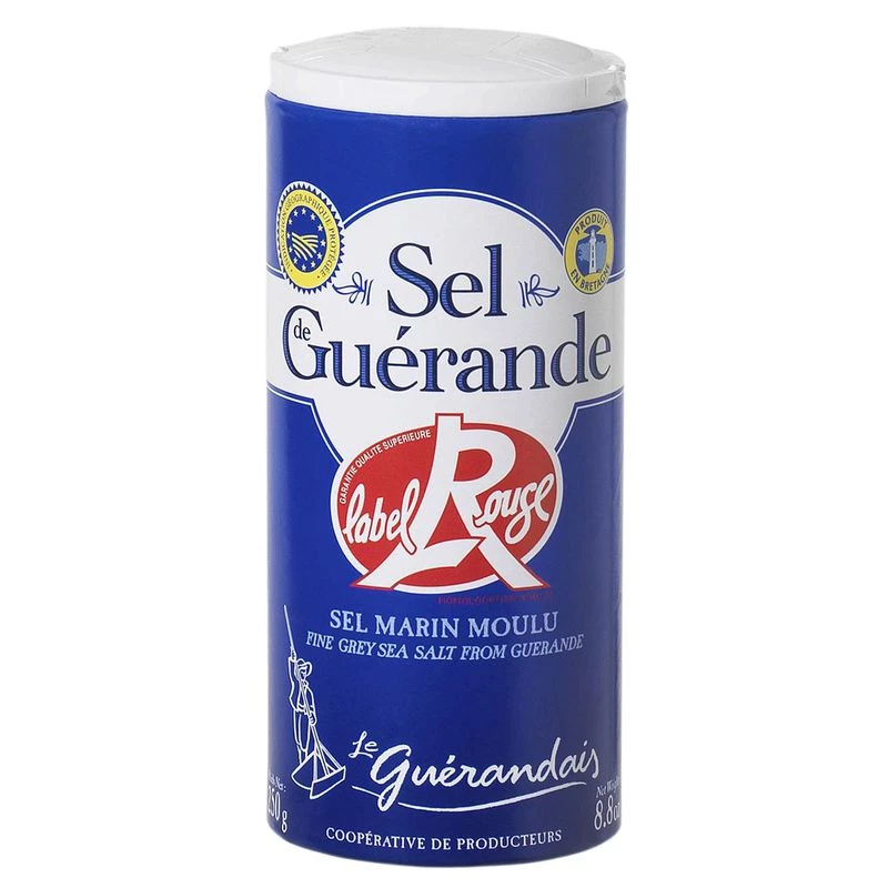 Red Label Ground Sea Salt, 250g -  LE GUERANDAIS