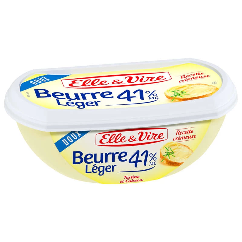 Unsalted light butter 41% 250g - ELLE & VIRE