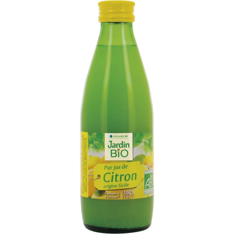 Puur biologisch citroensap 25cl - JARDIN Bio