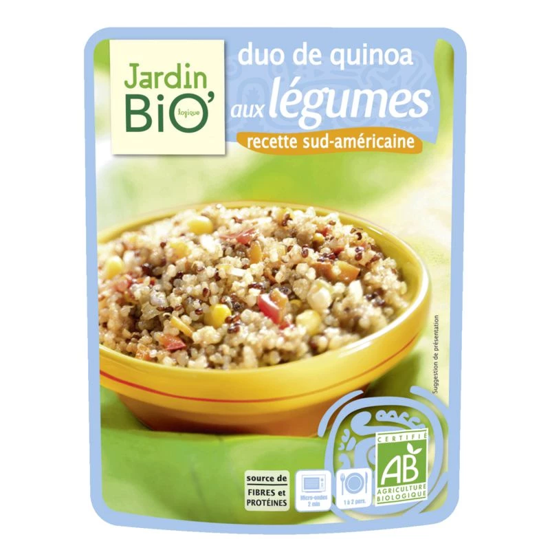 Duo of Quinoa with organic vegetables 250g - JARDIN ORGANIC