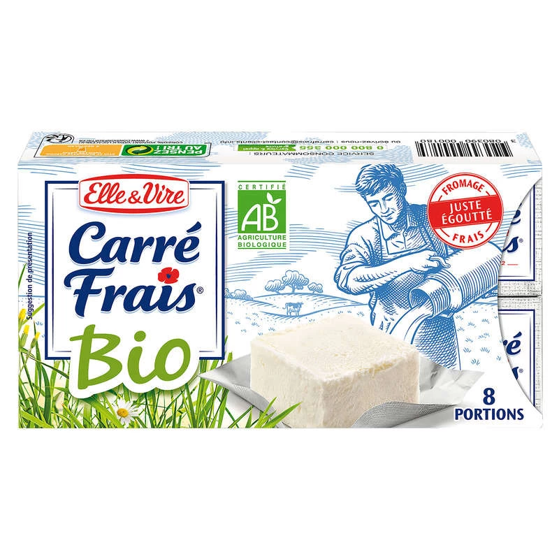 Carré Frais Bio 15%mg 8x25g