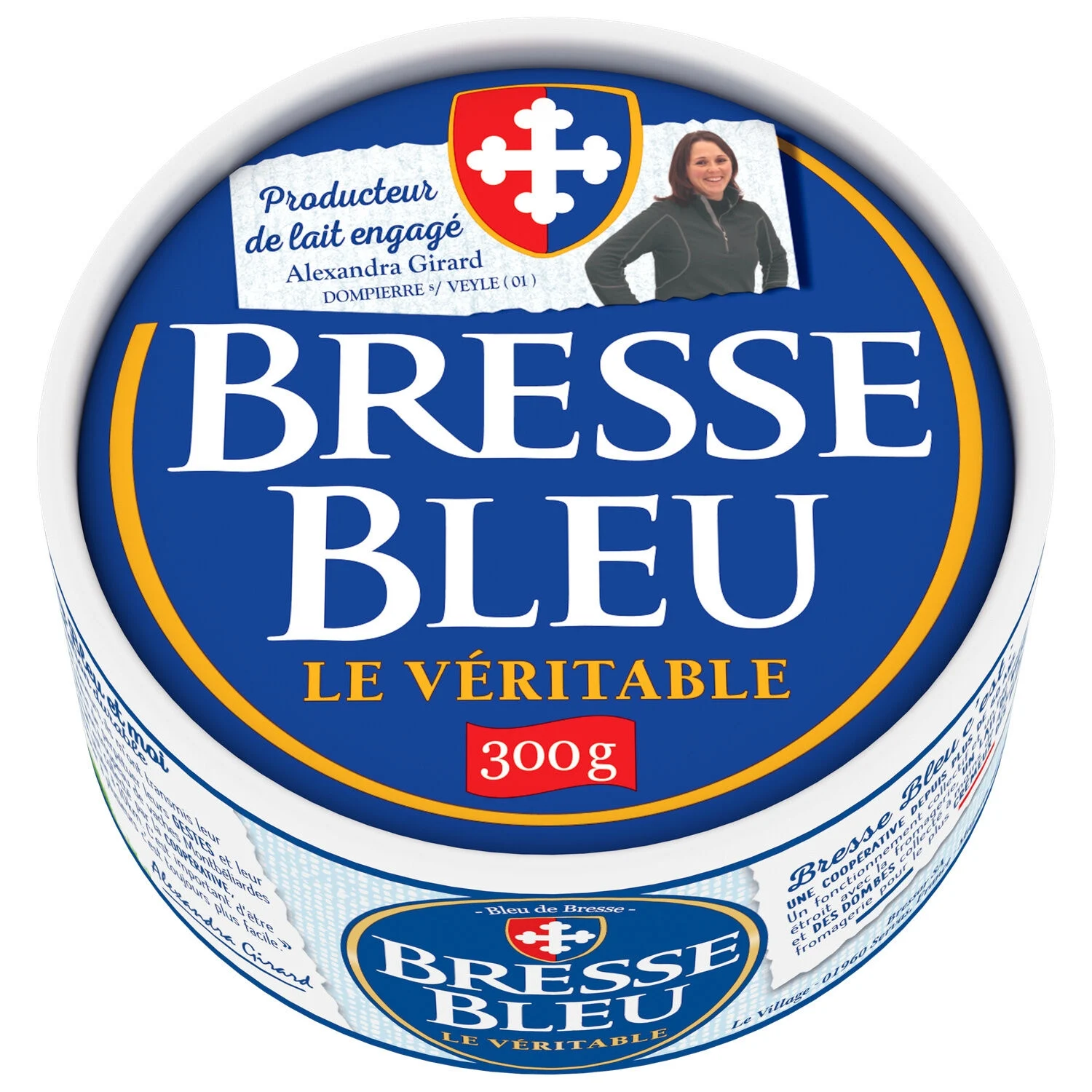Fromage à Pâte Persillée, 300g - BRESSE BLEU