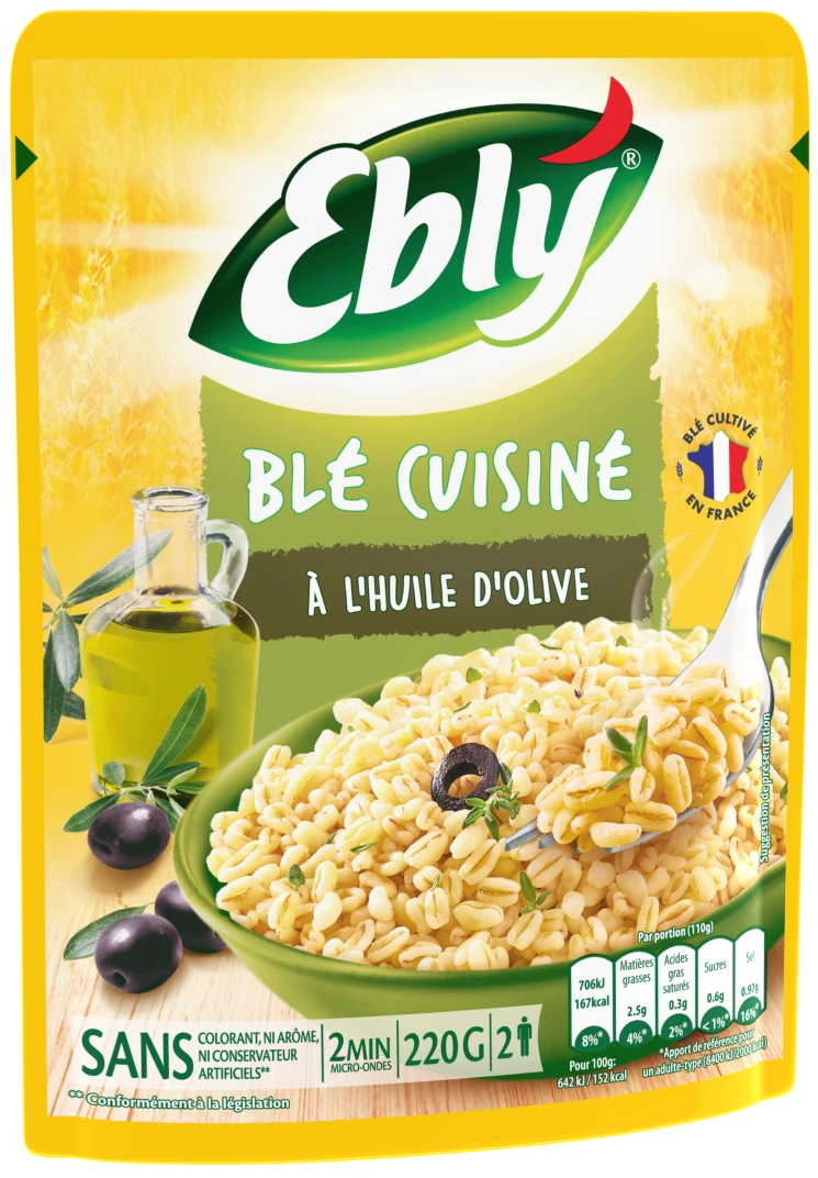 Wheat Cooked in Olive Oil, 220g - EBLY