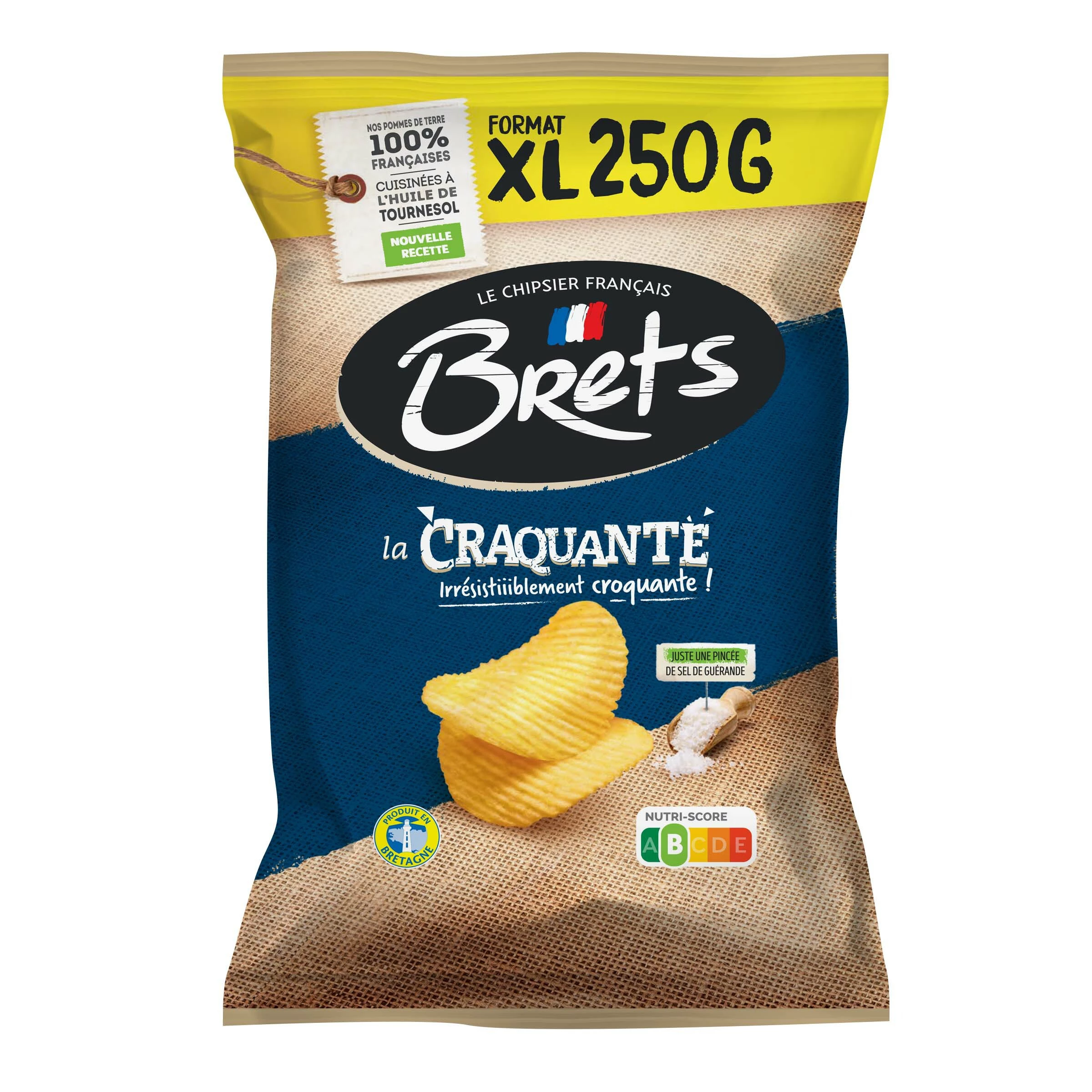 Bret's Nat 脆脆波浪形饼干，250g -  BRET'S