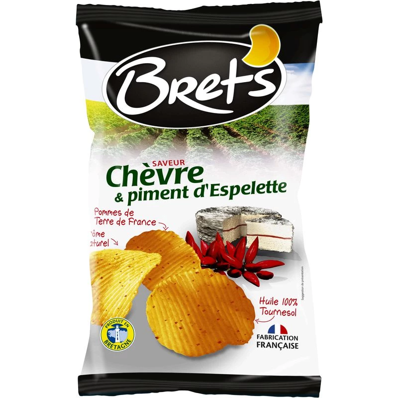 Goat Cheese & Espelette Pepper Chips, 125g - BRET'S