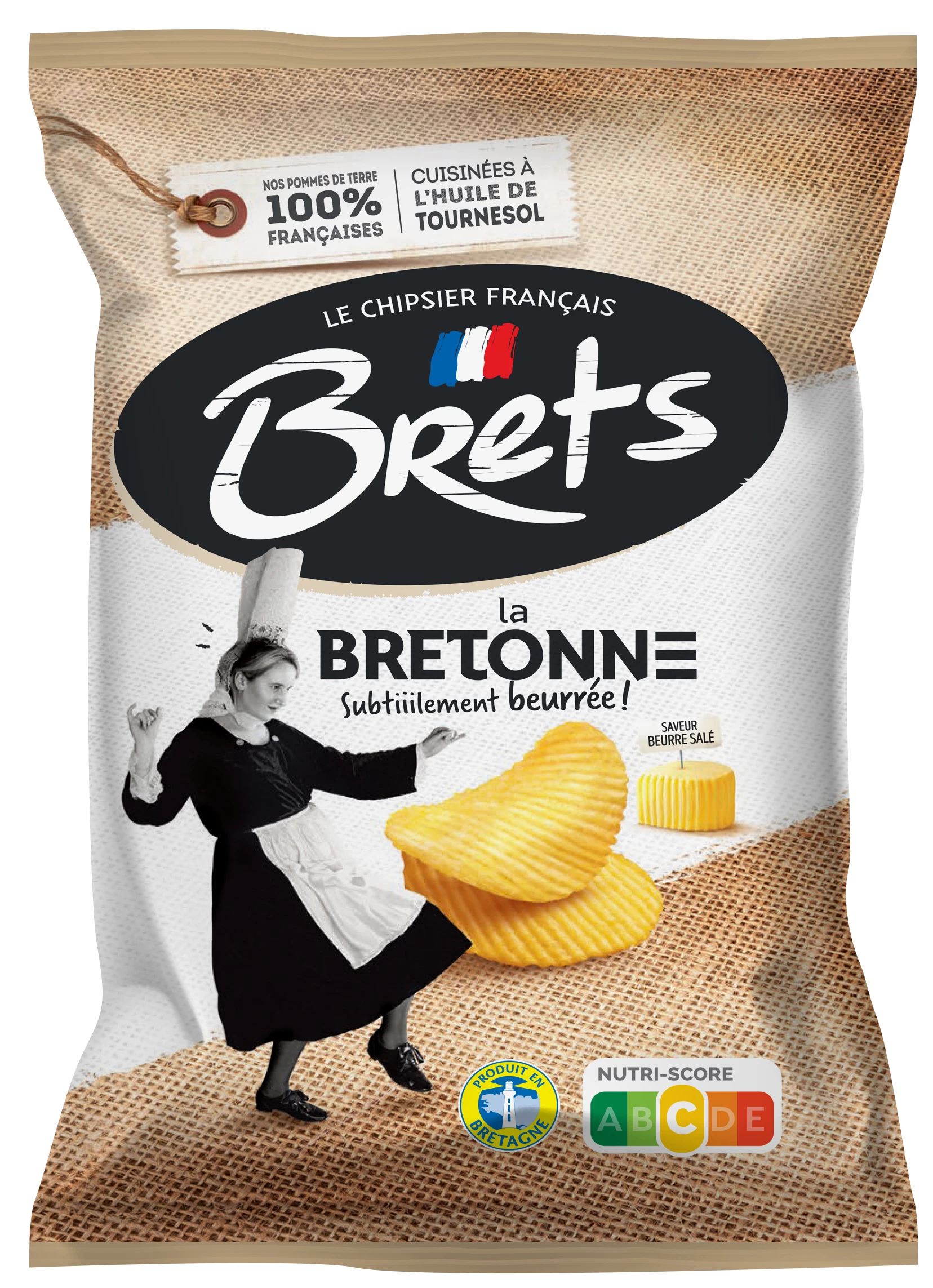 Chips Saveur Beurre salé, 125g - BRET'S
