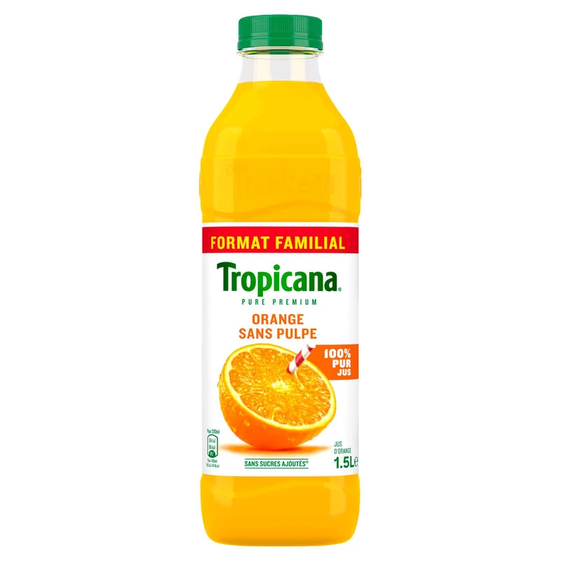 Orange juice without pulp 1.5L - TROPICANA