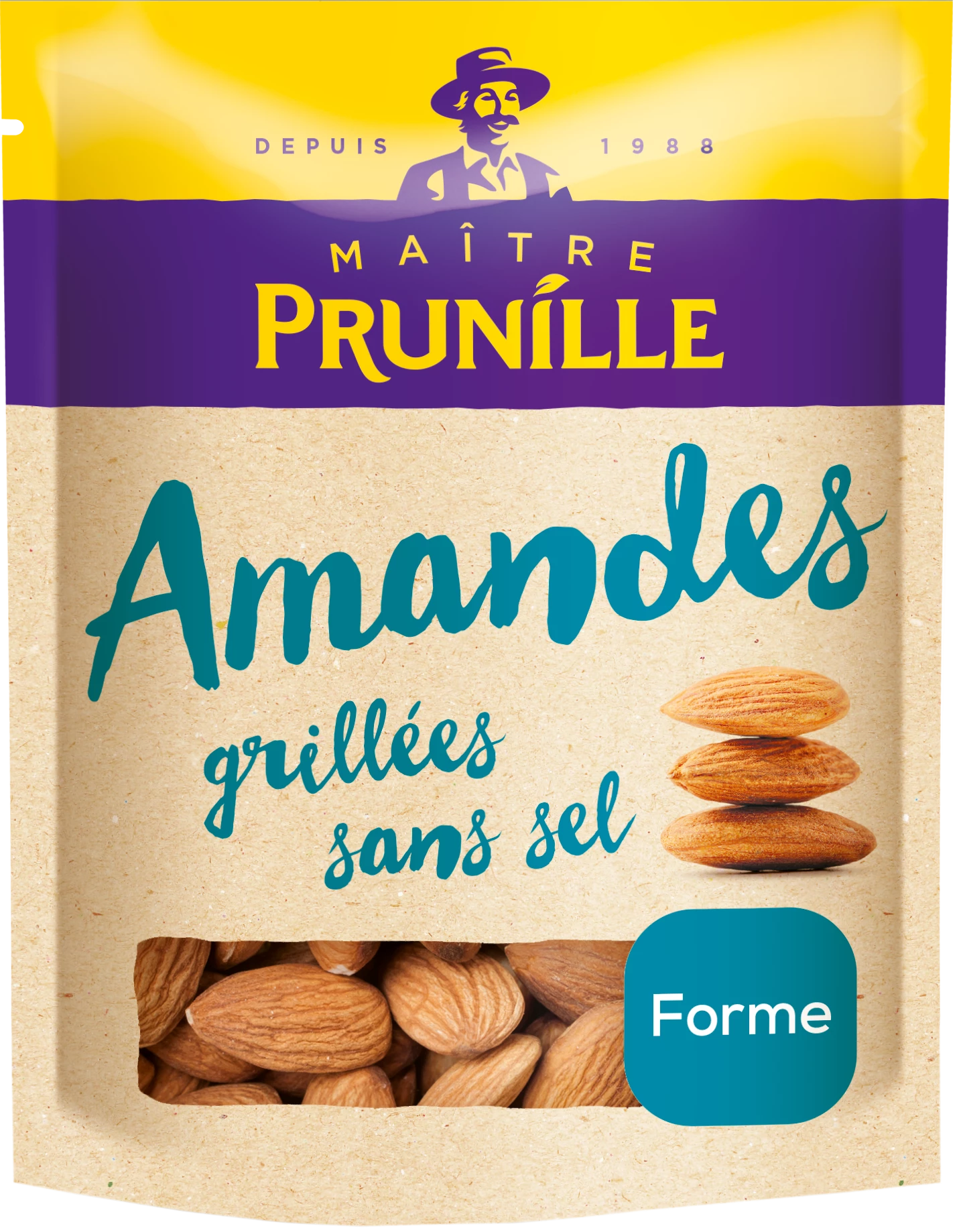 Roasted Shelled Almonds No Added Salt, 250g - MAITRE PRUNILLE