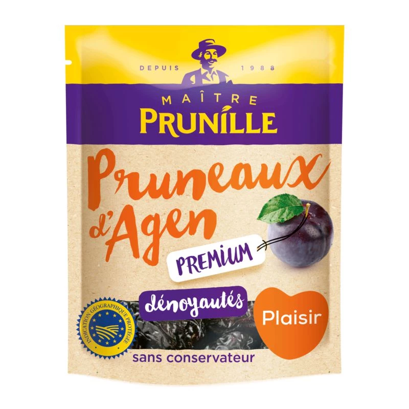 Pitted Agen prunes, 250g - MAITRE PRUNILLE