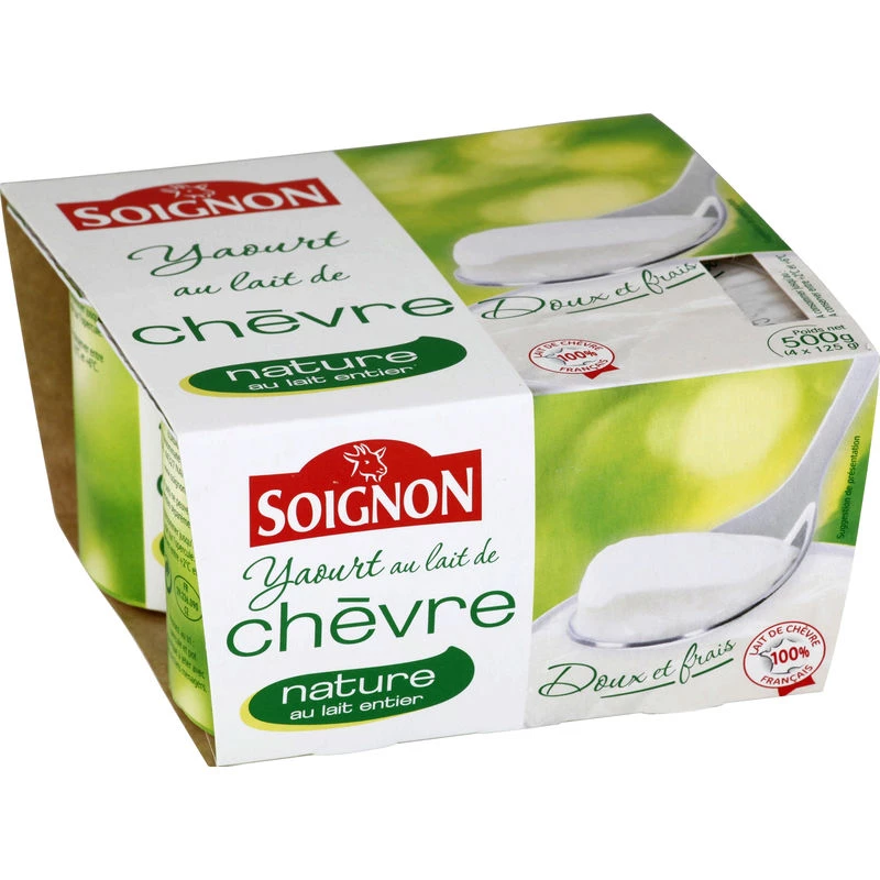 Sữa Chua Sữa Dê Thiên Nhiên 4x12 - SOIGNON