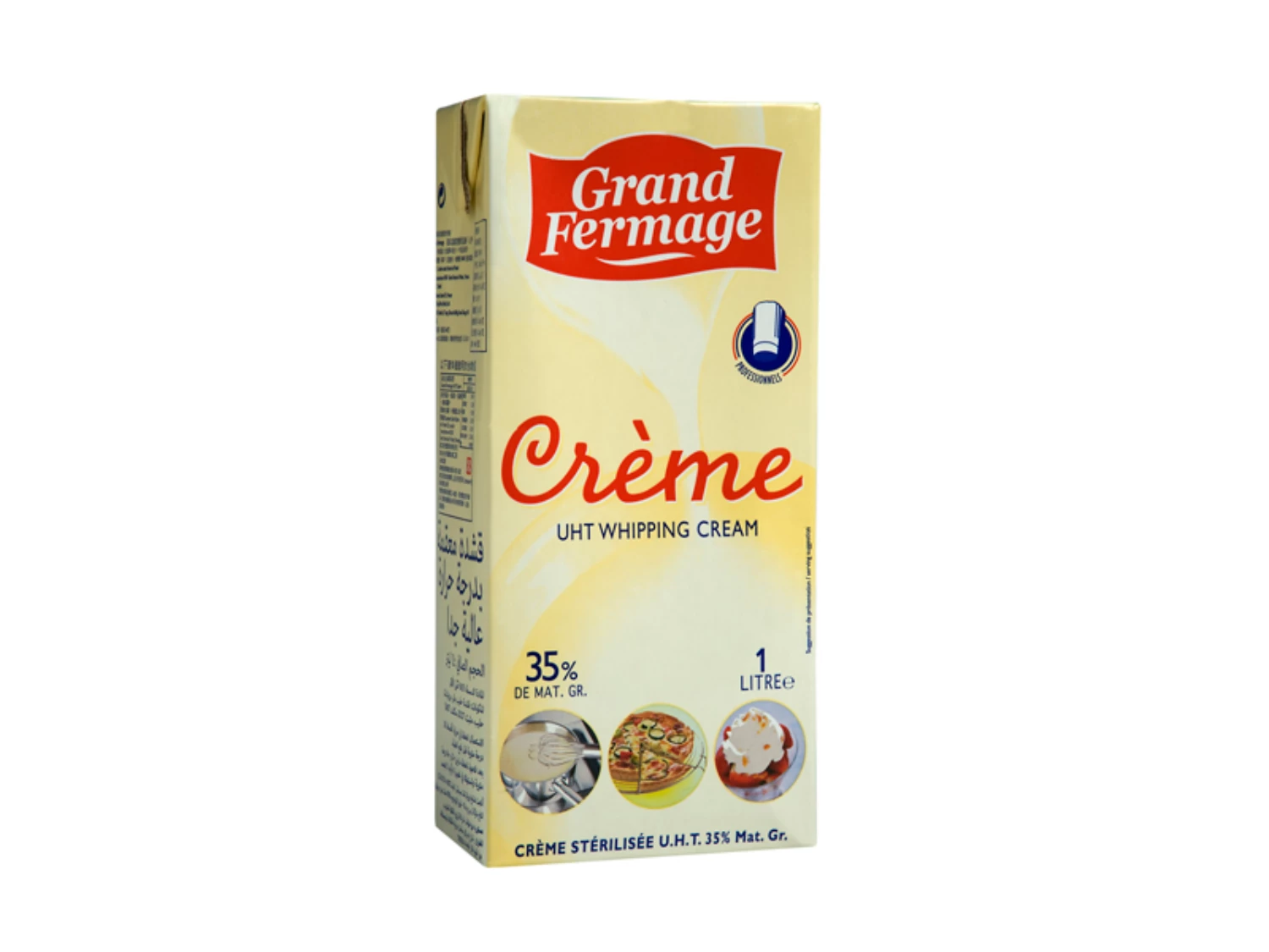 Crème UHT 35%  - 1L - Grand Fermage
