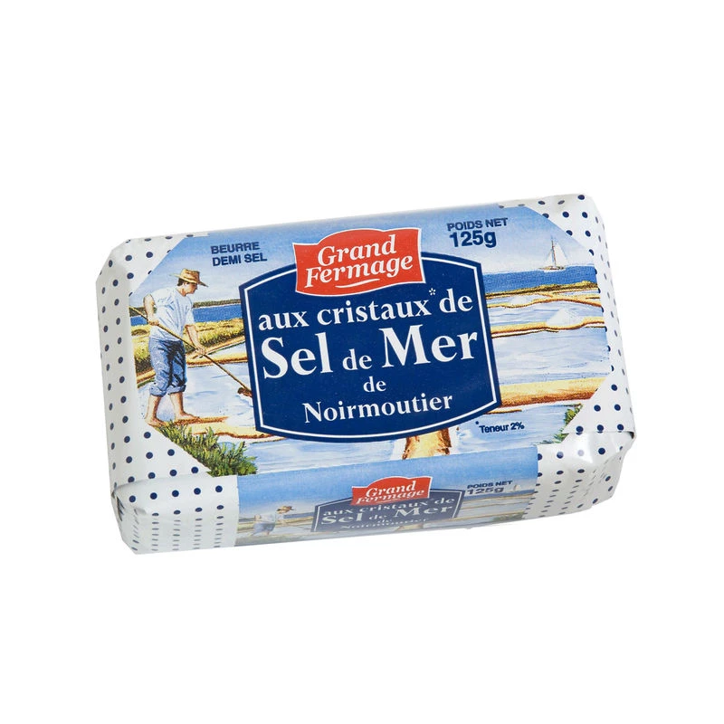 Bơ bán muối Noirmoutier 125g - GRAND FERMAGE