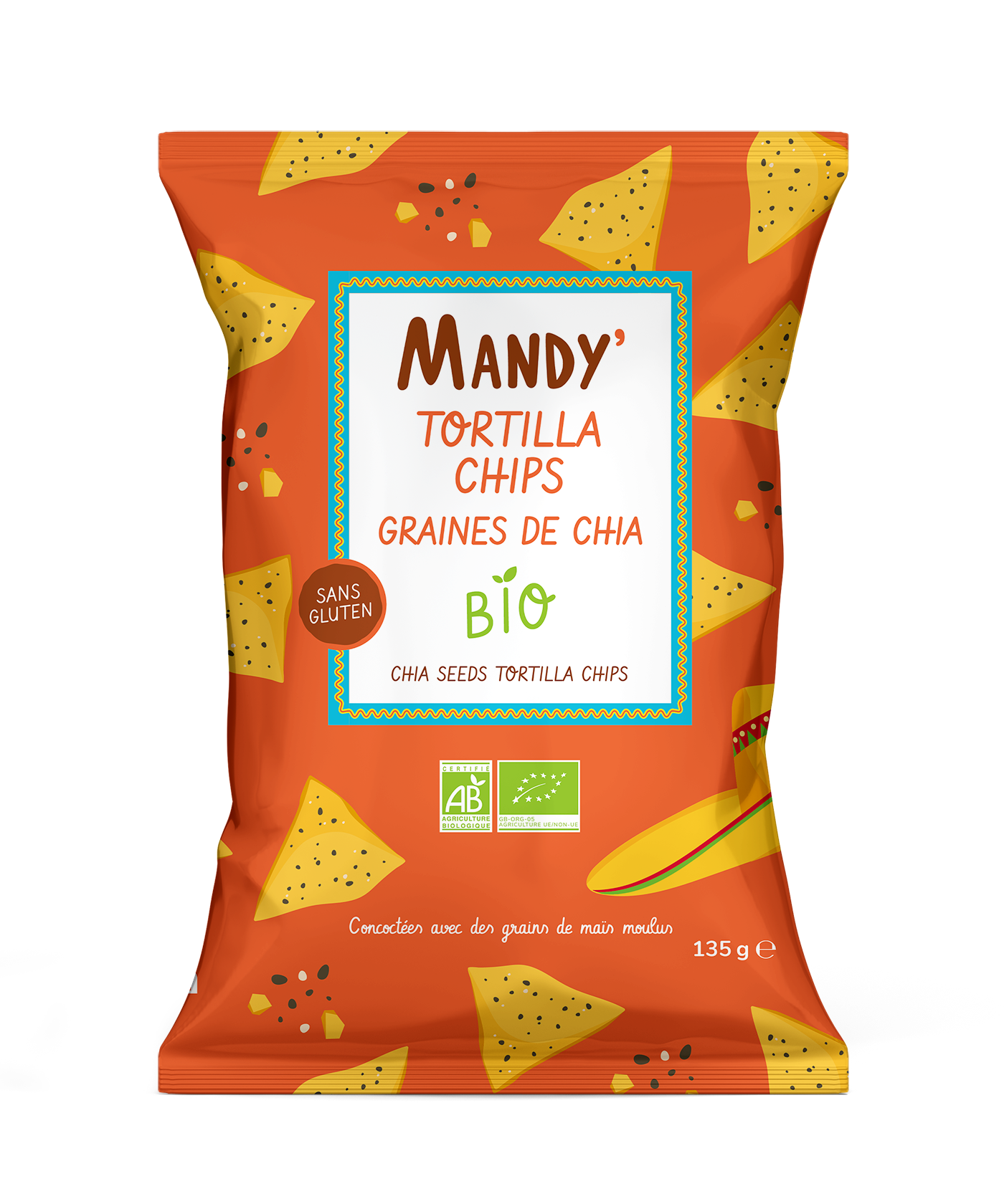Promo Tortilla Chips Bio Graines De Chia Mandy Chez Monoprix