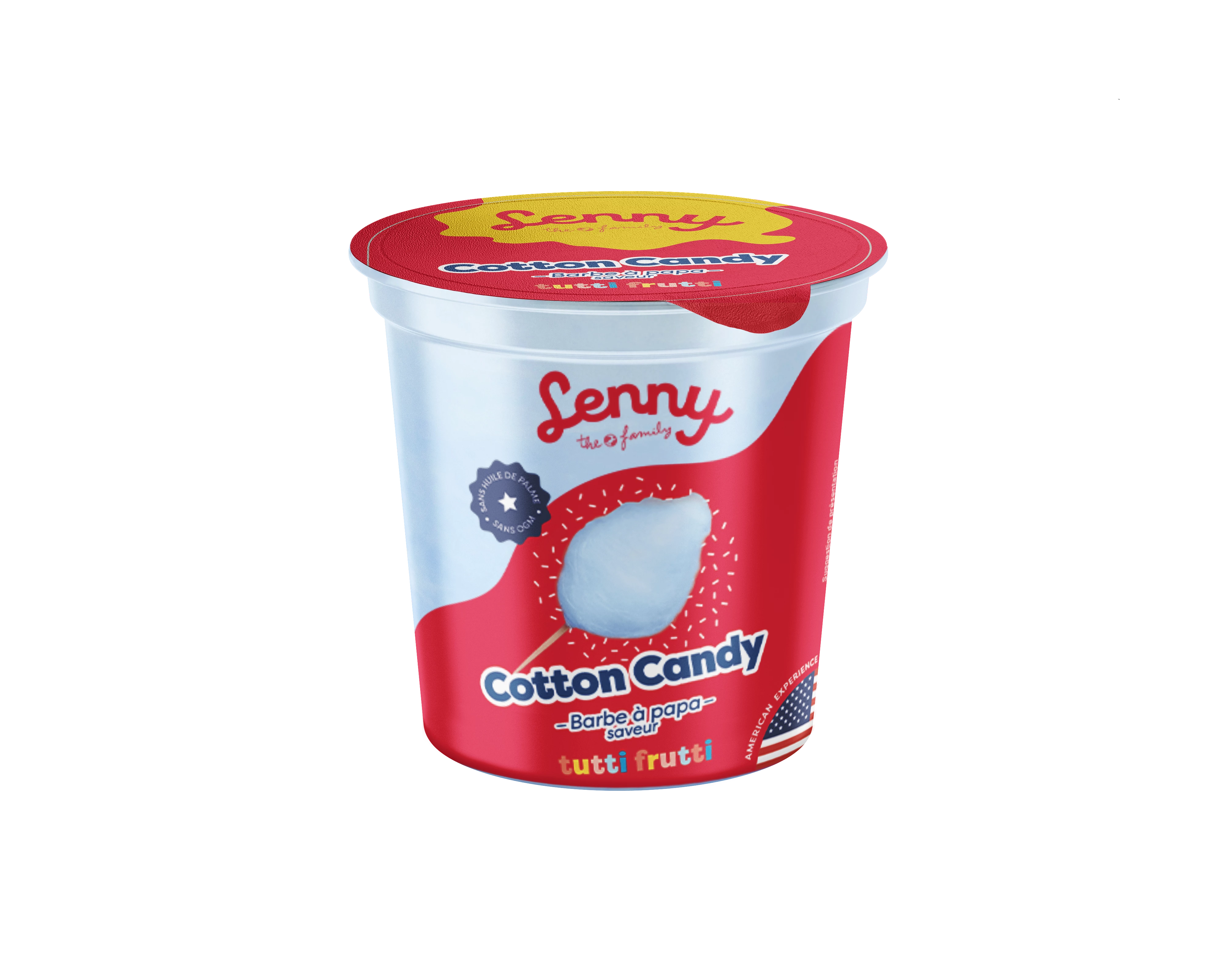 حلوى القطن توتي فروتي، 12x20 جرام - LENNY