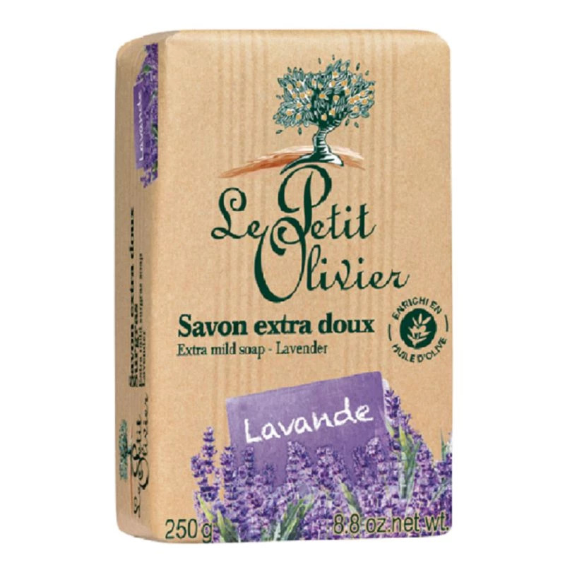 Savon Extra Doux Lavande 250g - Le Petit Olivier