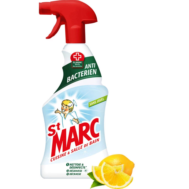 Kitchen & bathroom cleaner without bleach 500ml - ST MARC