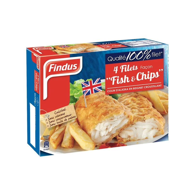 Filetti di nasello fish&chips 400g - FINDUS