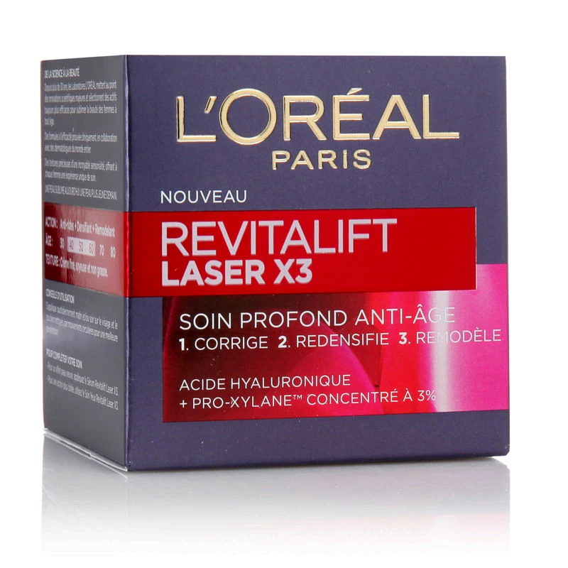 Revitalift Laser 抗衰老日间护理 x3，50 毫升 - L'OREAL